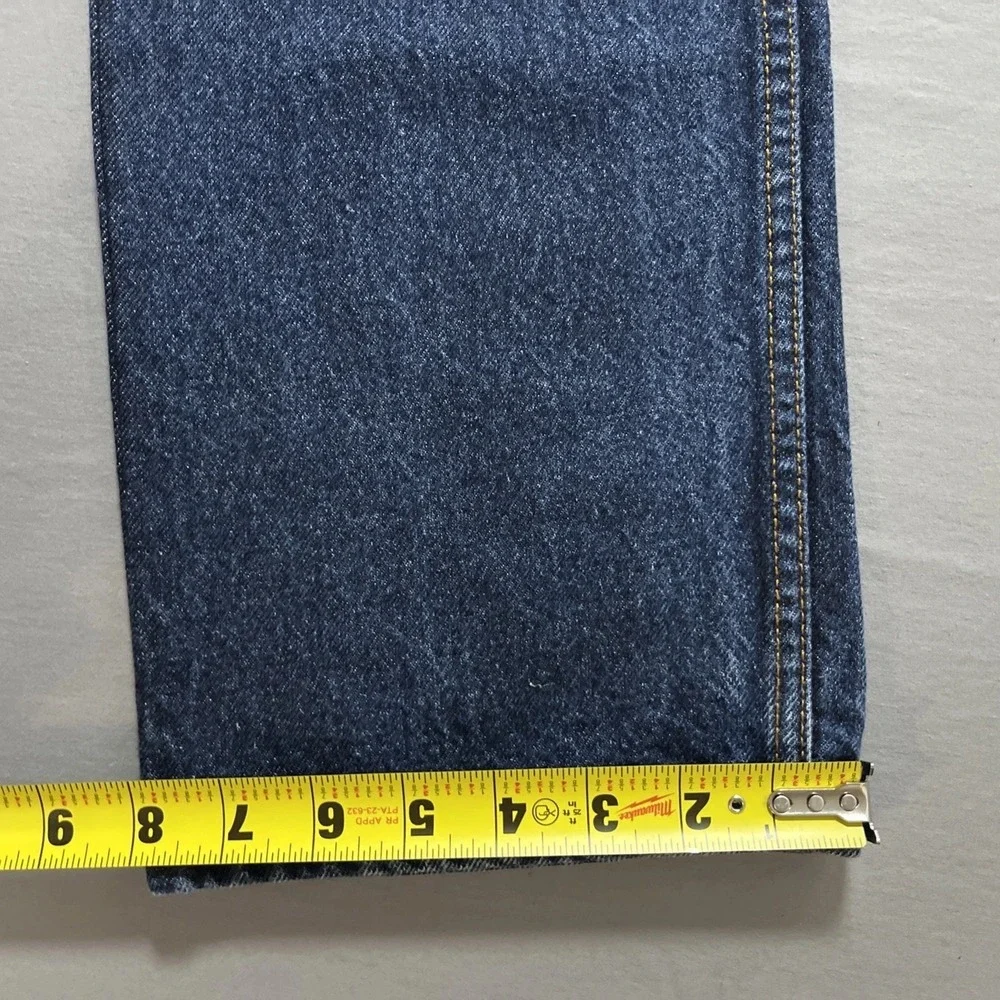 Levi's 505 Men's Jeans 32x34 Regular Fit Straight Leg Dark Indigo‎ Blue Denim